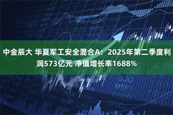 中金辰大 华夏军工安全混合A：2025年第二季度利润573亿元 净值增长率1688%